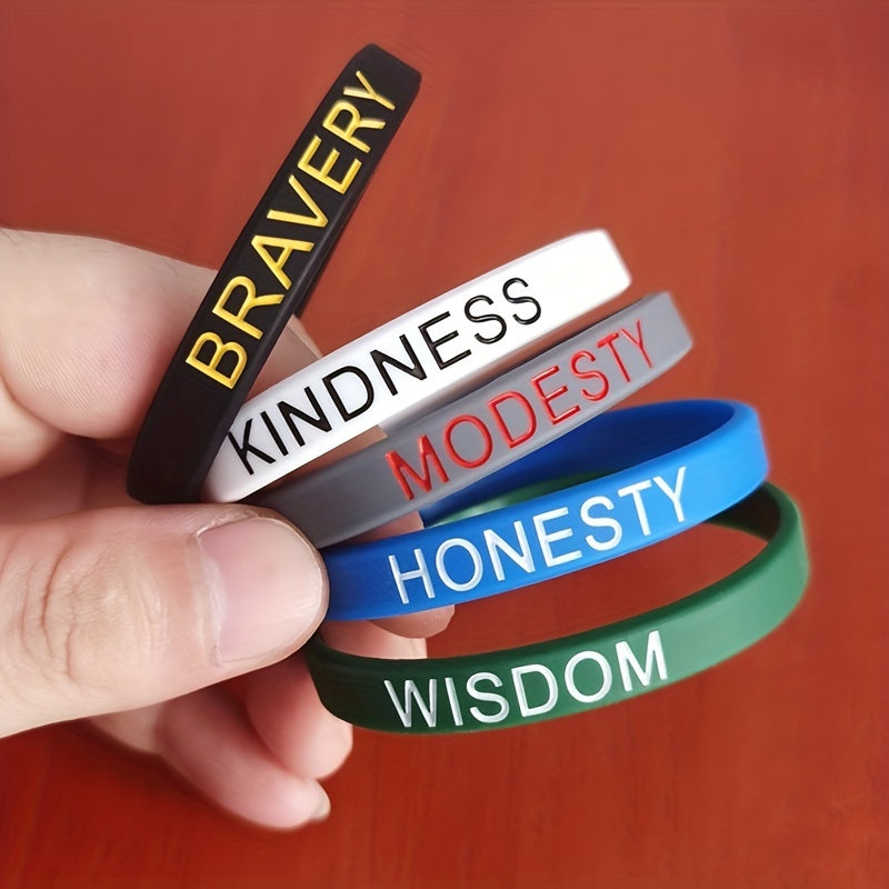 Sporty Style Waterproof Silicone Bracelet for Encouragement