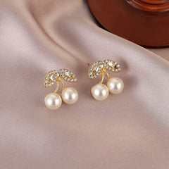 Cherry Earrings High end Light Stud Earrings
