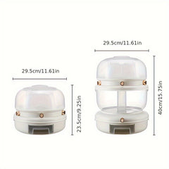 360 Rotating Grain Dispenser Kitchen Beans Container Airtight Grain Box