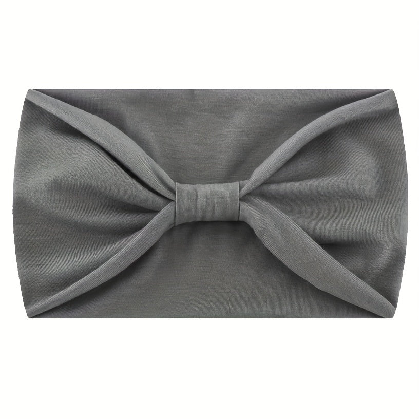 Solid Elastic Sports Hair Band Yoga Sweatband Knotted Headband Hair Accessories