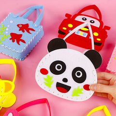 DIY Animal Theme Non-Woven Handbag Kit for Kids
