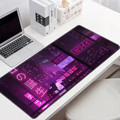 Cyberpunk Style Large E-sport Mouse Pad Non-slip Washable Rubber Material