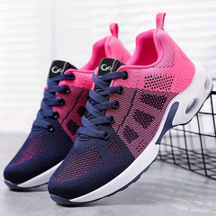 Ombre Air Cushion Shock Absorption Shoes Lightweight Mesh Breathable Sneakers