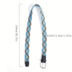 Casual Elastic Braided Belt No Punching Braided Belt