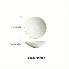 Large Ceramic Pasta Bowl and Plate Set Microwave Dishwasher Safe