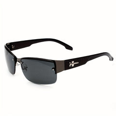 Vintage Small Rectangular Sunglasses for Women Gradient Half Rimless