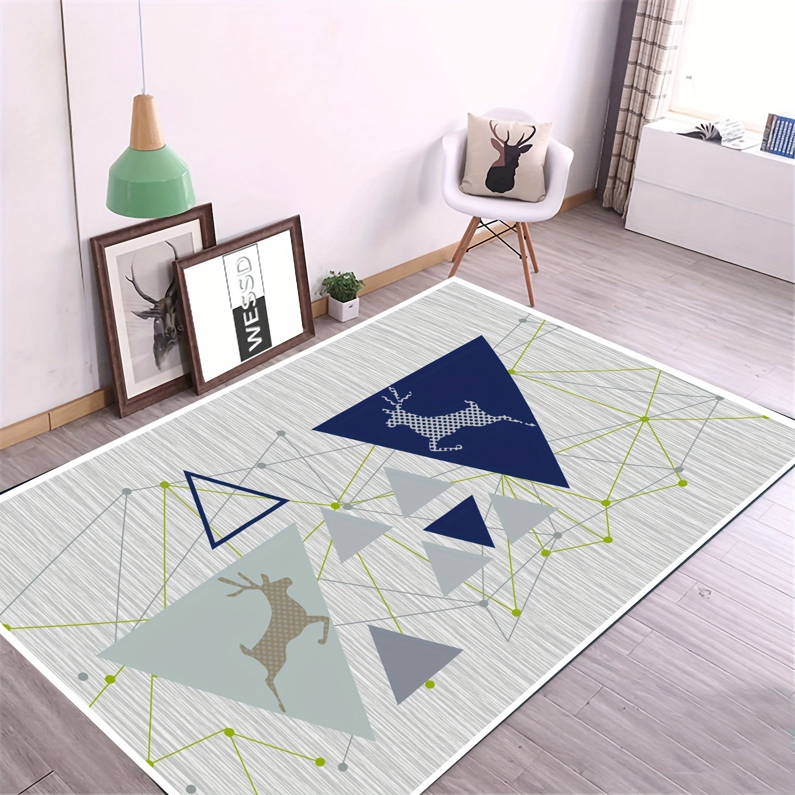 Christmas Reindeer Pattern Corridor Carpet