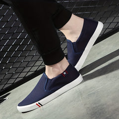 Men's Canvas Shoes Casual Walking Sneakers Rubber Sole