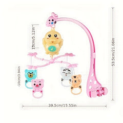 Baby Bed Bell Toy for Newborn with Remote Rattle Set