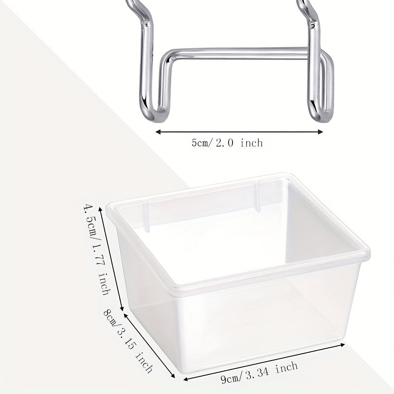 Durable Plastic Storage Bin for Organizing Hardware Accessories