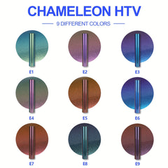 30 X 3ft Chameleon PU HTV Vinyl Heat Transfer Vinyl For T Shirt Iron On Vinyl