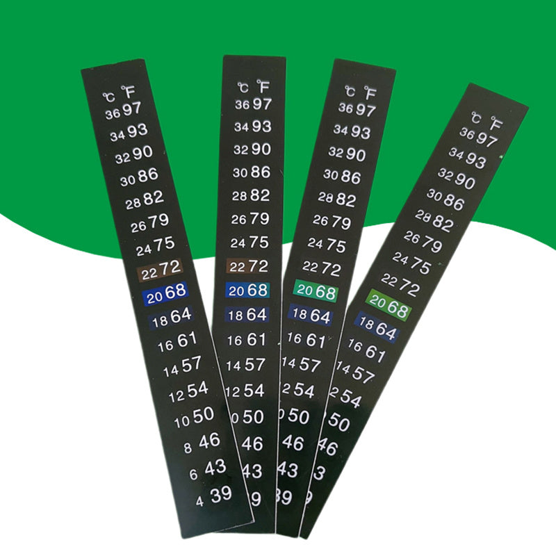 4 Pack Aquarium Thermometer Stickers Easy Accurate Fish Tank Temperature Monitor