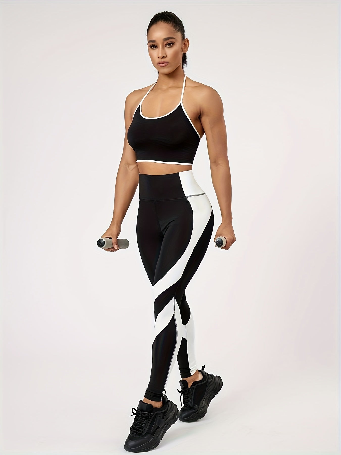 Stretch High Waist Yoga Leggings Women Workout Pants Activewear