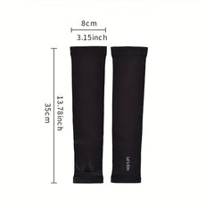 2 Pairs Sunscreen Ice Sleeves UV Protection Gloves for Women & Men