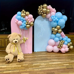 142pcs Gender Reveal Balloon Arch Kit Pink Metal Balloons Party Supplies