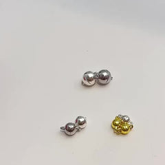 10 Pcs 8mm Magnetic Clasps for Bracelets, Necklaces DIY