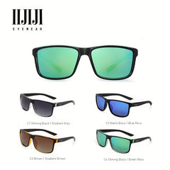 Men's Square Polarized Sunglasses Sports Driving Fishing Glasses