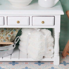 Dollhouse Bathroom Towel Realistic Textile Accessory Gift
