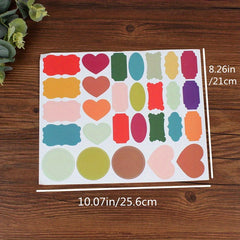 28 Colorful Label Stickers for Containers and Boxes - Easy Organization