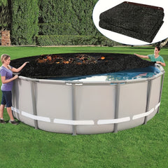 Round Pool Net Cover For Above Ground Pools Winter Covers - Mesh Leaf Catcher