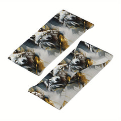 Wolf Themed Unisex Sports Headband Sweat Wicking Stretchy & Breathable Polyester