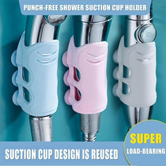 Handheld Showerhead with Suction Cup Bracket Easy Install Bathroom Tools