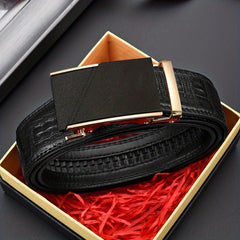 Men's PU Leather Automatic Buckle Belt For Wedding