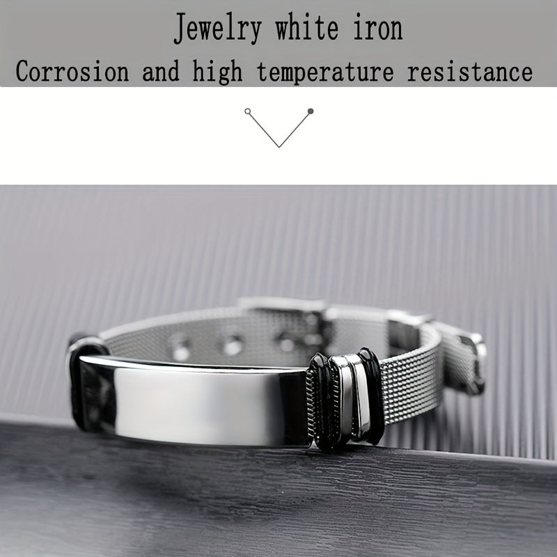 Unisex Stainless Steel Couple Bracelet Titanium Steel Bracelet
