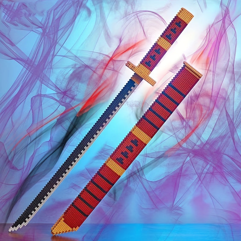Anime Building Blocks Weapon Scabbard Set for Boys