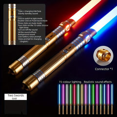 2-in-1 Metal Gravity Sensing Light Sword Rechargeable Toy Sword