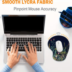 Ergonomic Mouse Pad Wrist Rest Set for Office Game - Sword Flower