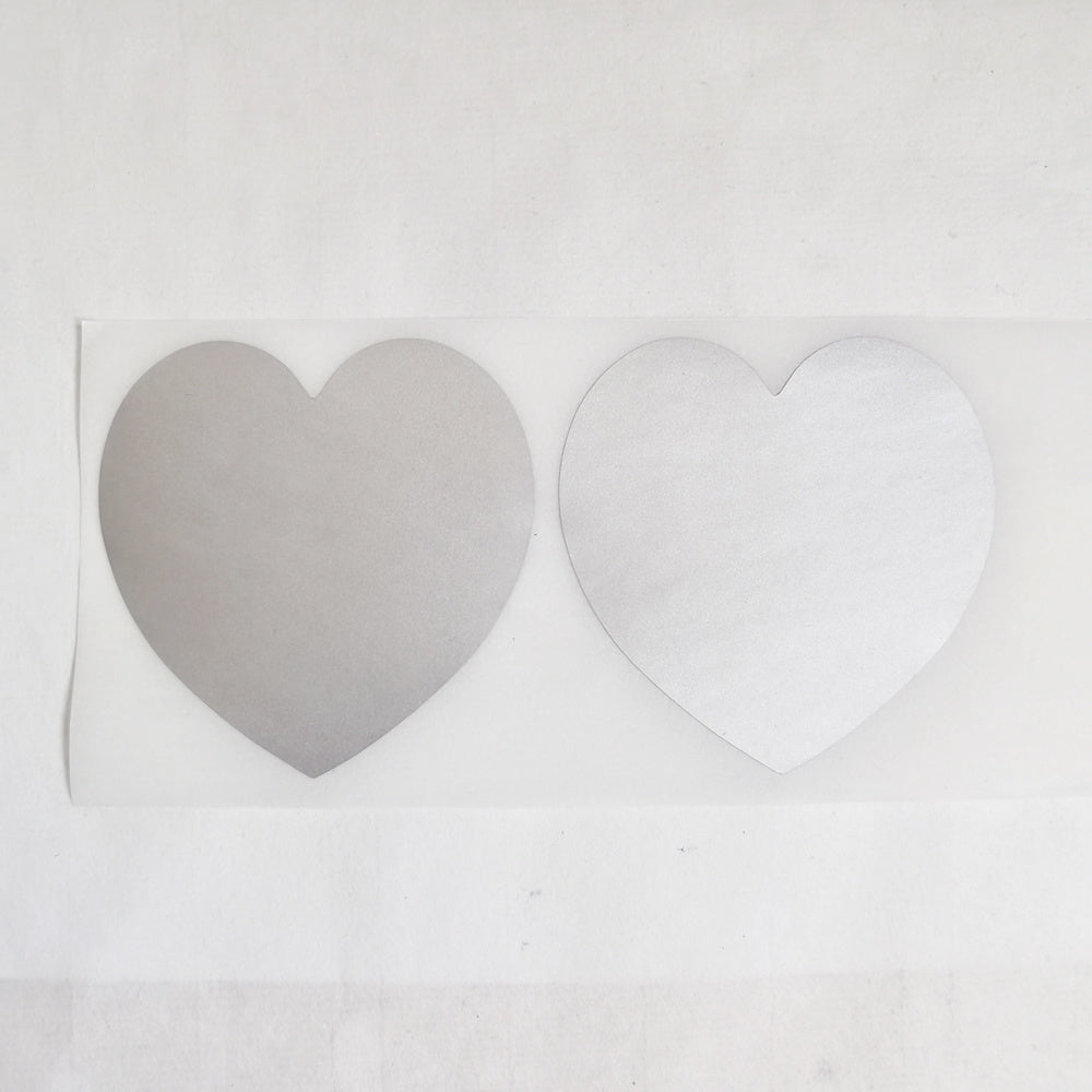 100pcs 50x50mm Heart Scratch Stickers Secret Message Wedding Game
