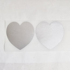 100pcs 50x50mm Heart Scratch Stickers Secret Message Wedding Game