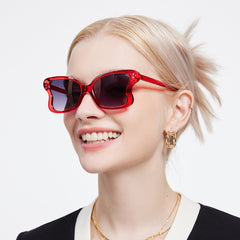 Ladies Vintage Square Sunglasses UV Protection Stylish Oversized Sunglasses
