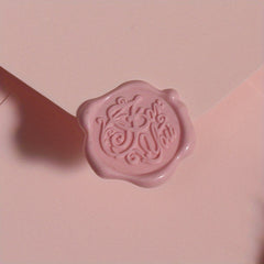 Romantic Pink Envelope Set with Love Letter Wax Seal Sticker
