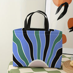 Coral Pattern Lunch Bag Waterproof Insulated for Picnic