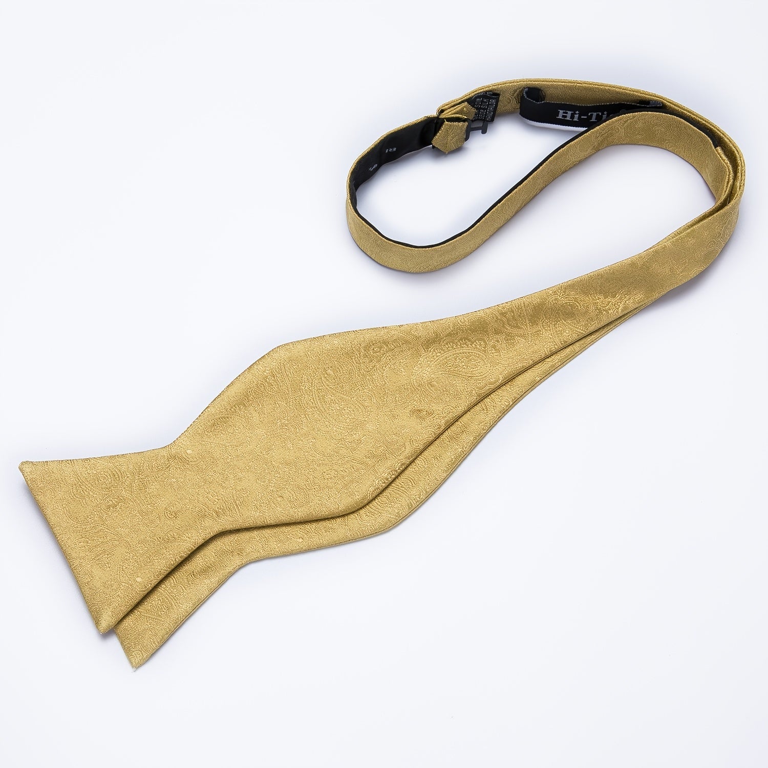 Men's Self Bow Ties Silk Set Necktie Bow Tie Pocket Square Cufflinks