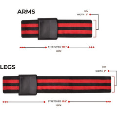 2pcs Elastic Fitness Bands For Weightlifting Legs And Arms Training