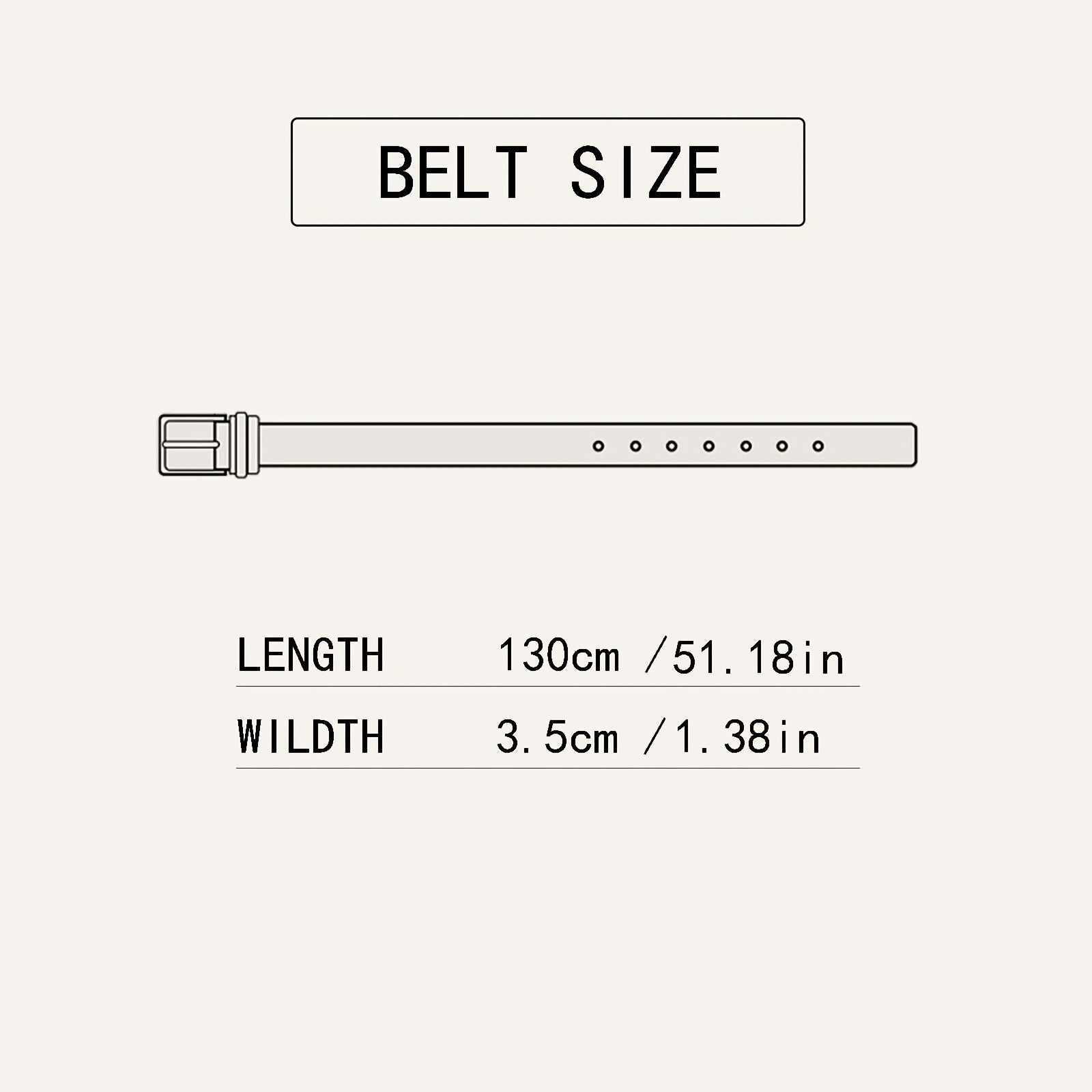Men's Brown Casual Automatic Buckle Belt