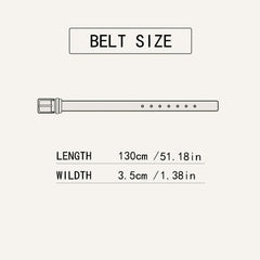 Men's Brown Casual Automatic Buckle Belt