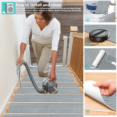 15pcs Non Slip Carpet Stair Treads for Wooden Steps
