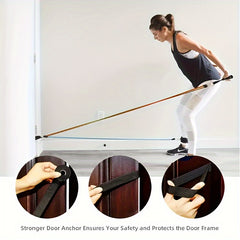 11pcs Resistance Bands Set with Door Anchor and Storage Bag