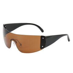 European American All in One Large Frame Y2K Sunglasses For Men
