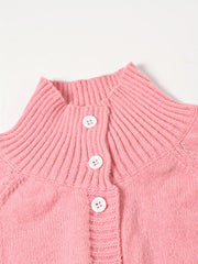  Solid Button Up Long Sleeve Cardigan with Pockets
