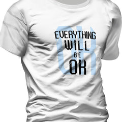Everything Will Be Ok 3D Digital Print Men's Graphic Tee Short Sleeve Top