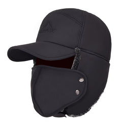Winter Trooper Hat Waterproof Skiing Hat with Detachable Face Mask