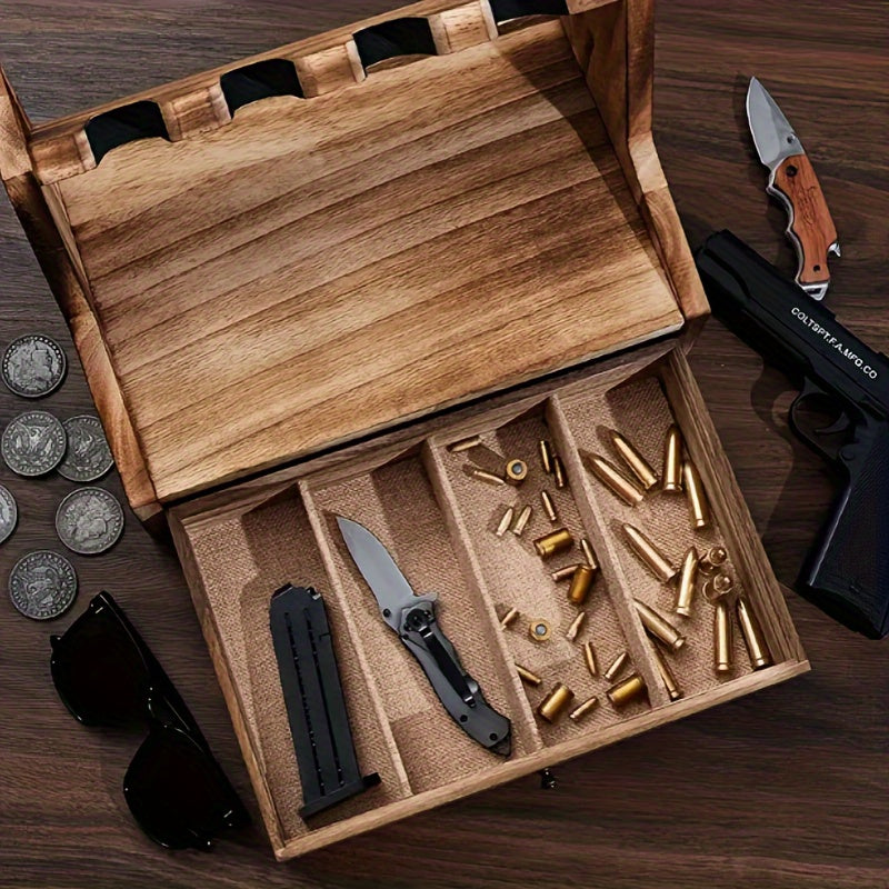 Wood Rack with Drawer for Storing Accessories