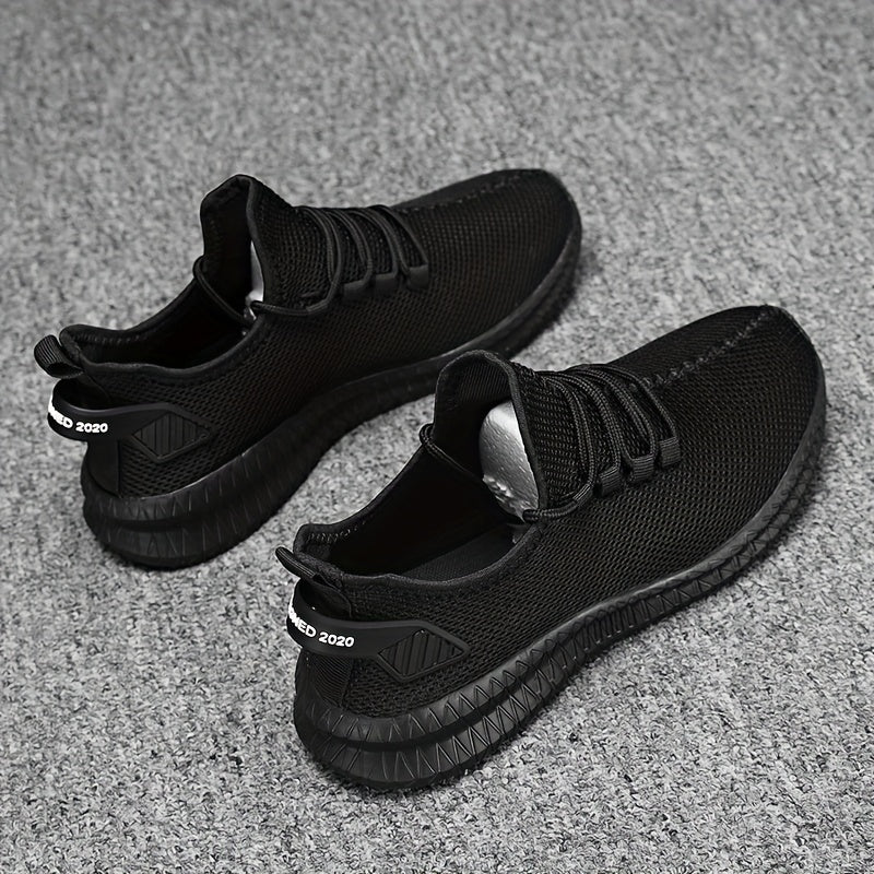 Men's Breathable Lace Up Running Shoes Outdoor Athletic Sneakers