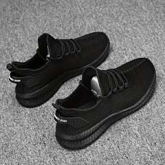 Men's Breathable Lace Up Running Shoes Outdoor Athletic Sneakers
