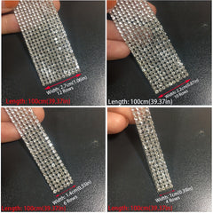 Self Adhesive Rhinestones Ribbon Roll 2mm Gemstones DIY Craft Wedding Party